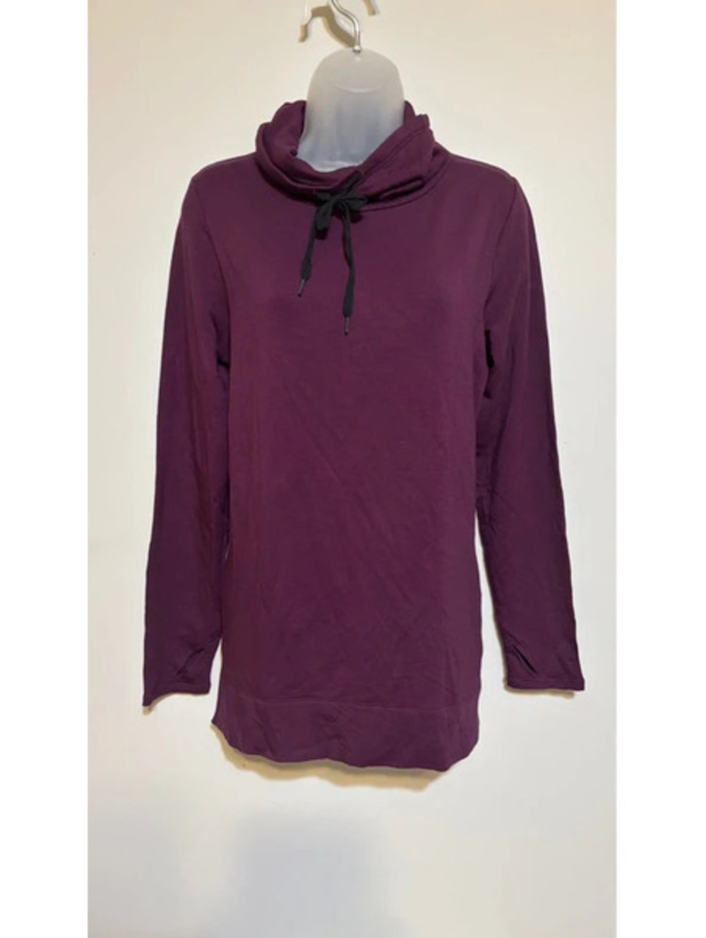 Cuddl Duds Soft Cowl Neck Pullover Top – Women’s Small – Purple